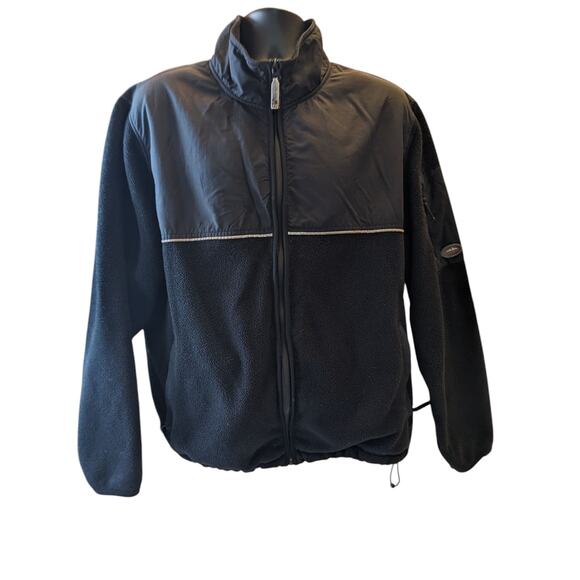 Eddie Bauer Polartec Fleece Jacket Men XXL Zip Outdoor WindPro Hiking Sweatshirt - Picture 9 of 16